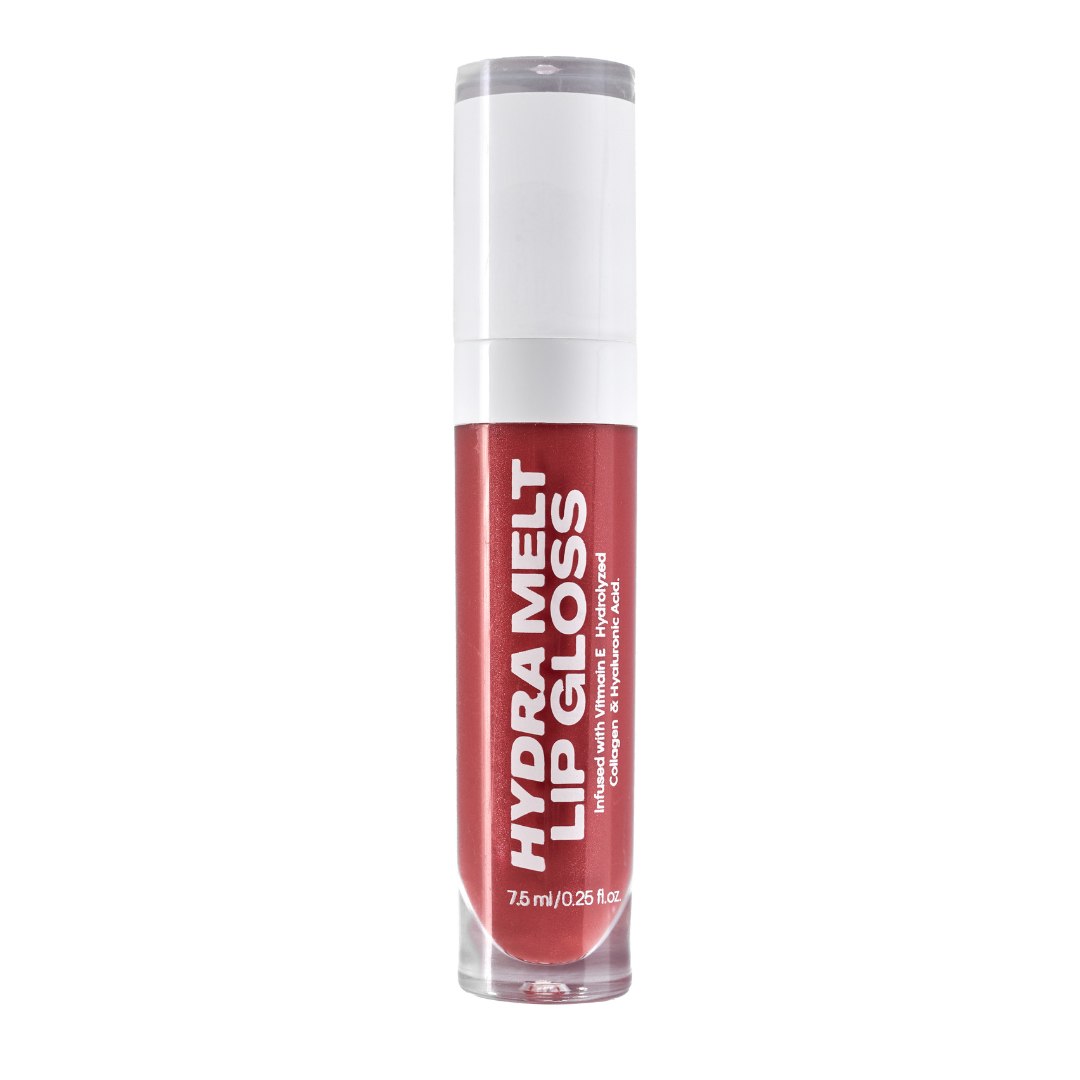 MY-M-ADVANCE Lip gloss with red shade and white cap