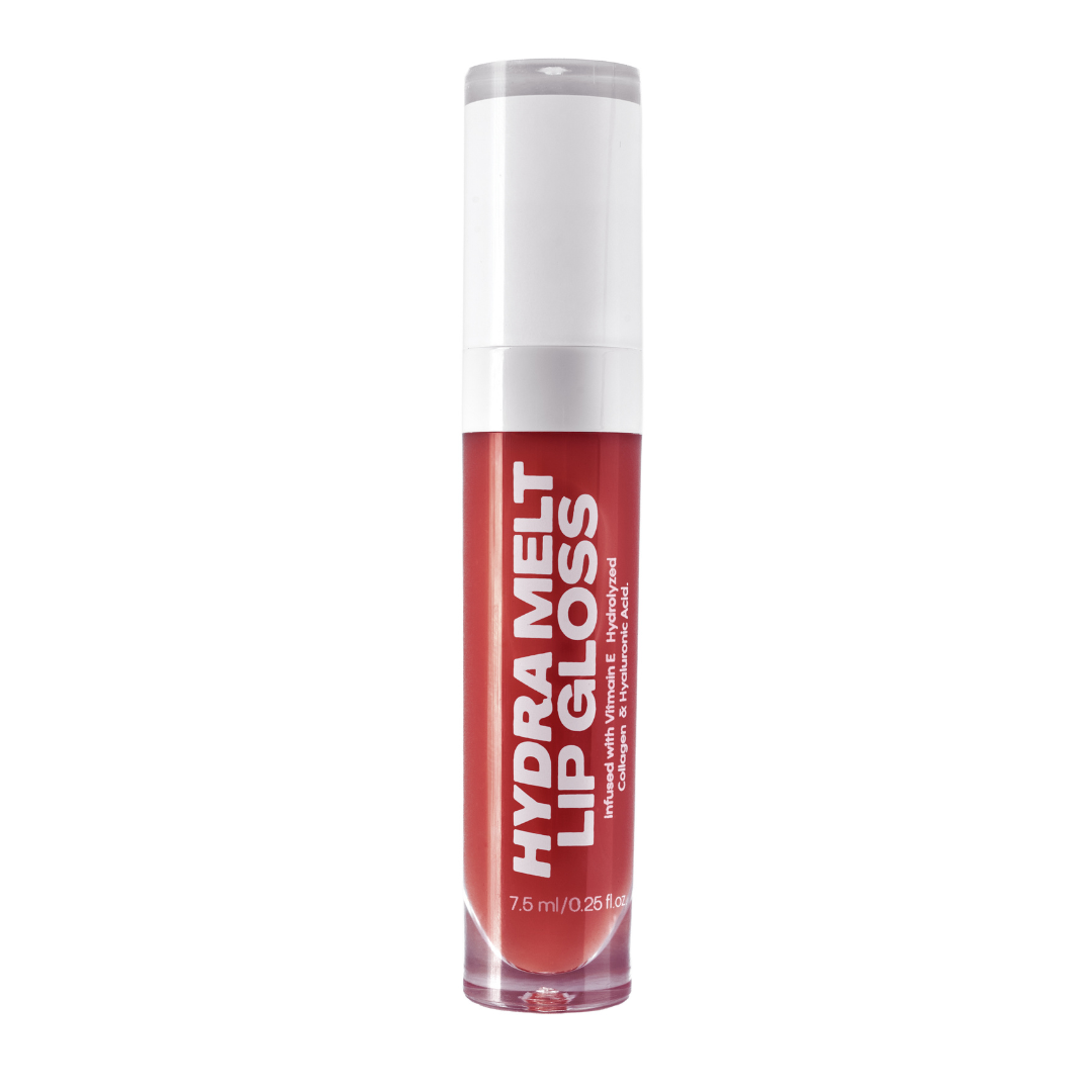 MY-M-ADVANCE Red lip gloss with white cap