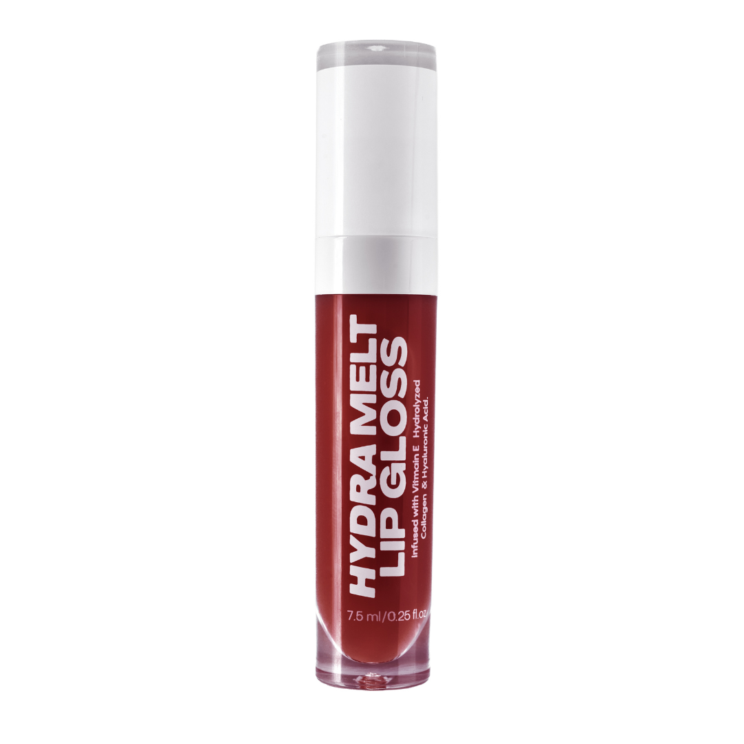 MY-M-ADVANCE Lip gloss with red body and white cap