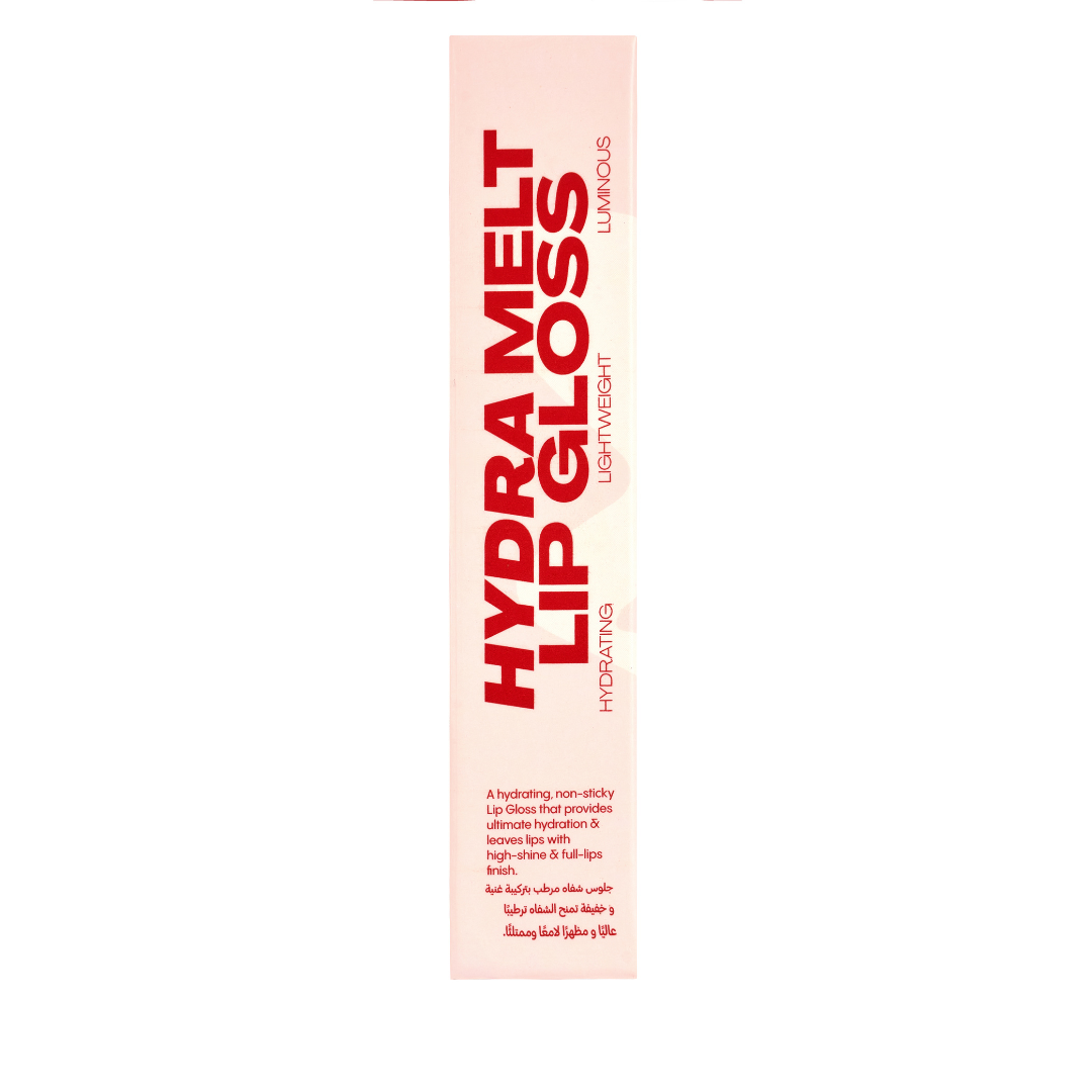 MY-M-ADVANCE Lip gloss packaging with 'Hydra Melt' text