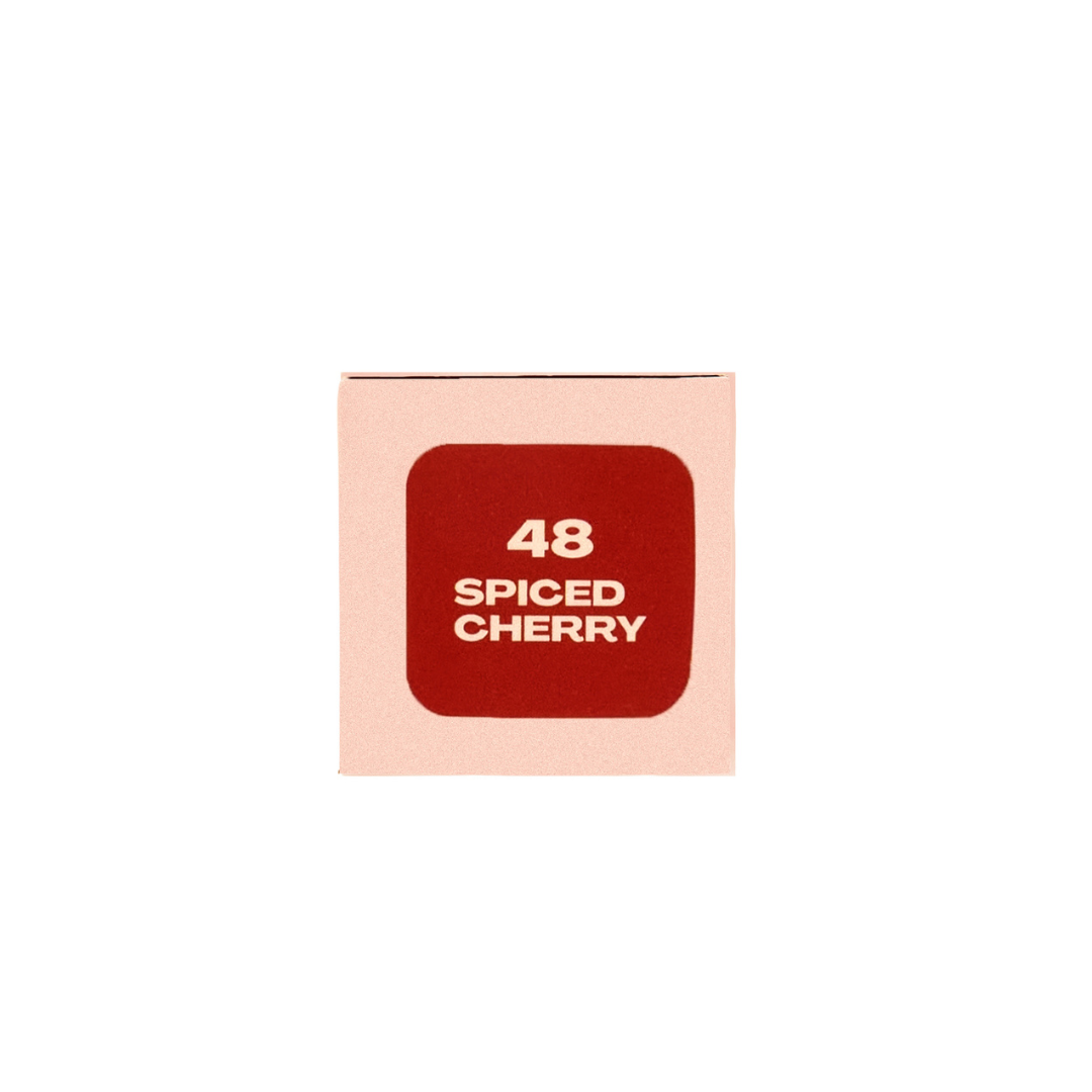 MY-M-ADVANCE Cosmetic product with '48 Spiced Cherry' label