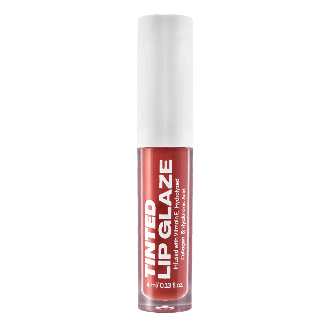 MY-M-ADVANCE Lip gloss with red shade and white cap