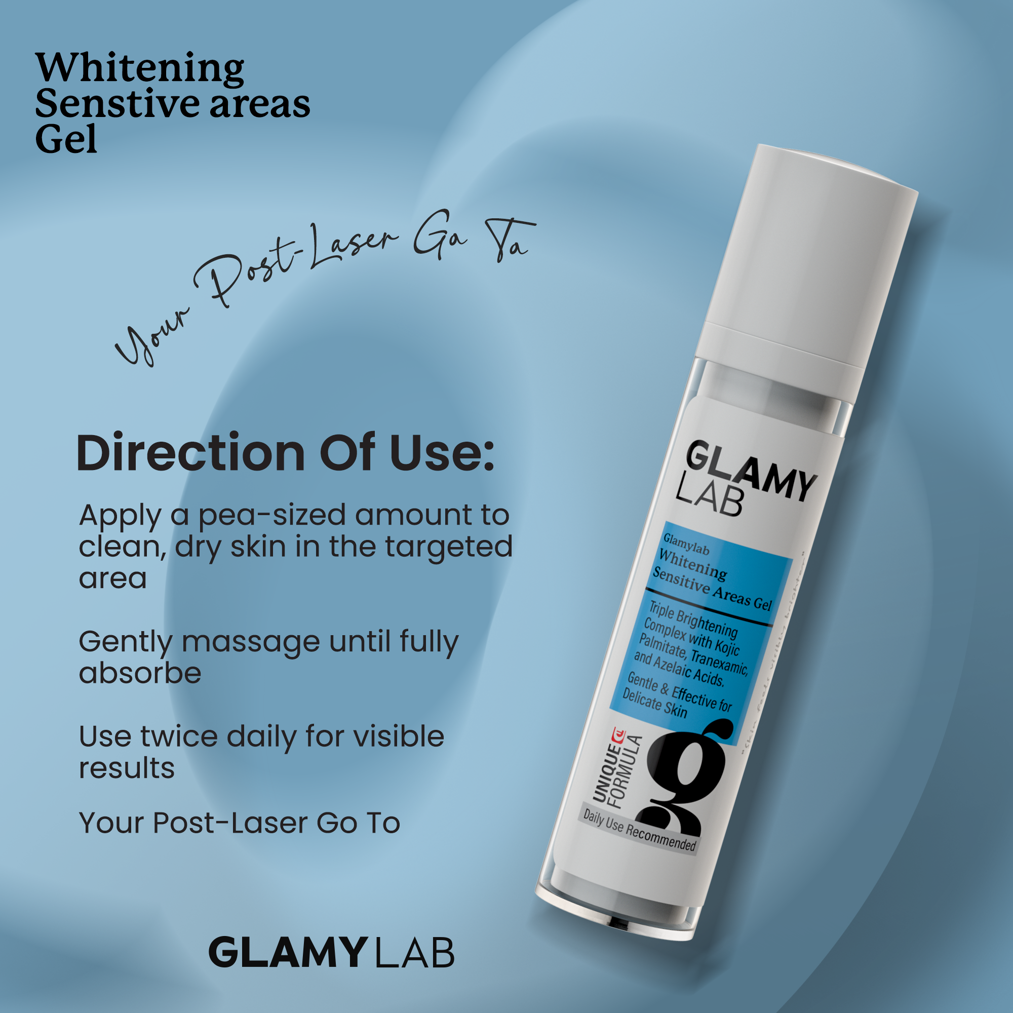 Glamy Lab Whitening Sensitive Areas Gel 50gm