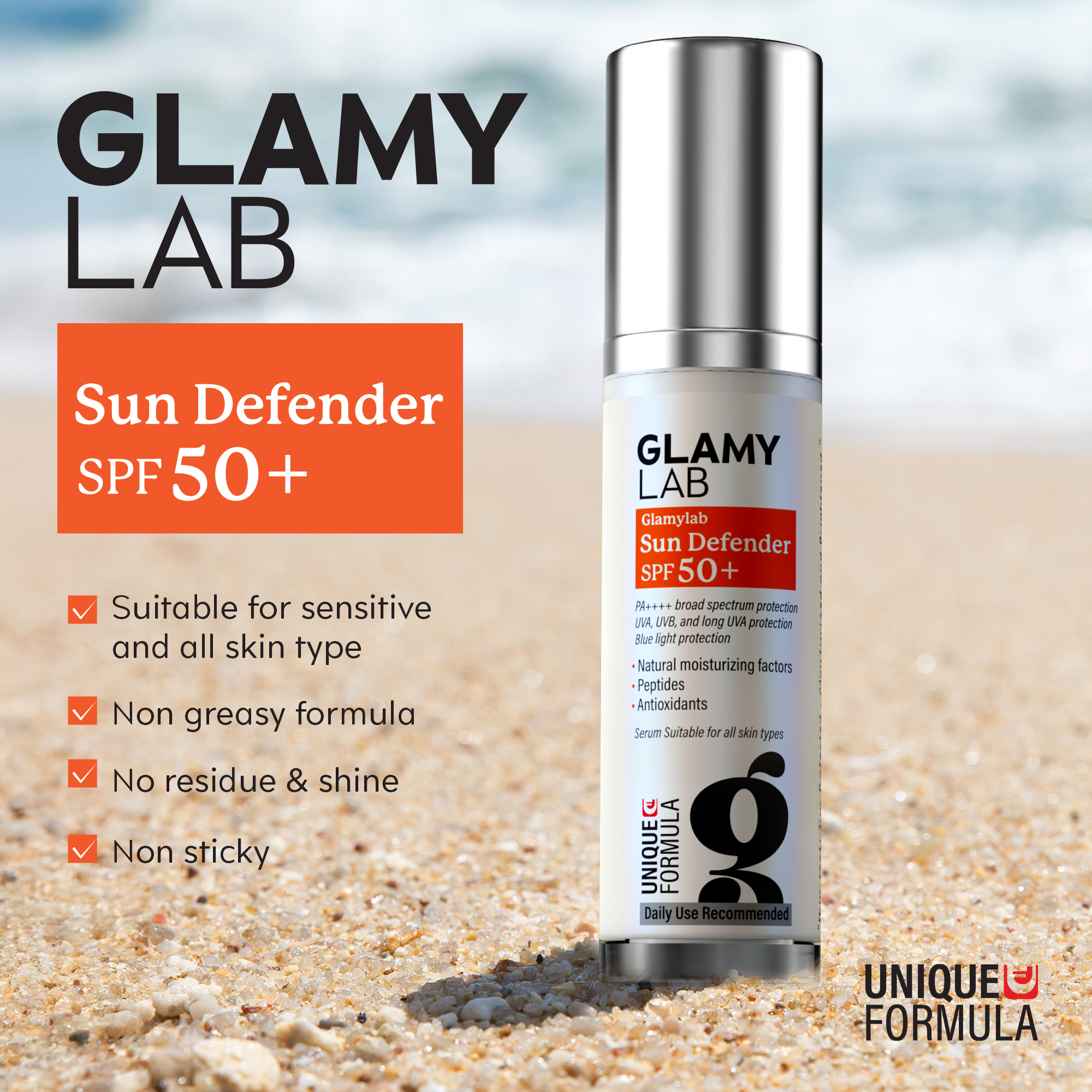 GLAMY LAB Sun Defender SPF 50+