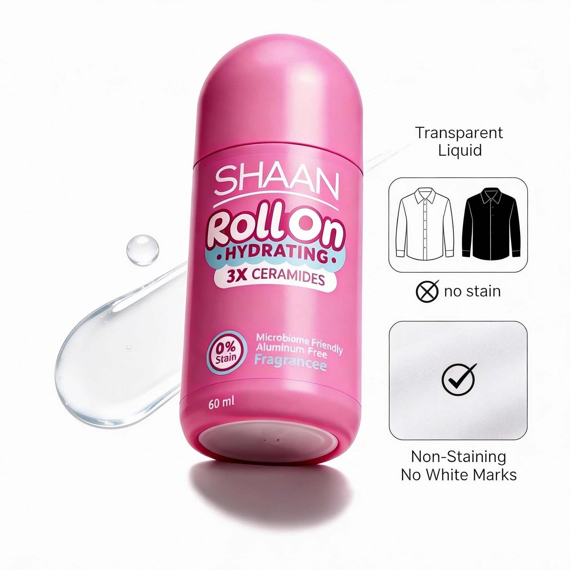 Shaan Hydrating Roll on Fragrance Free 60ml