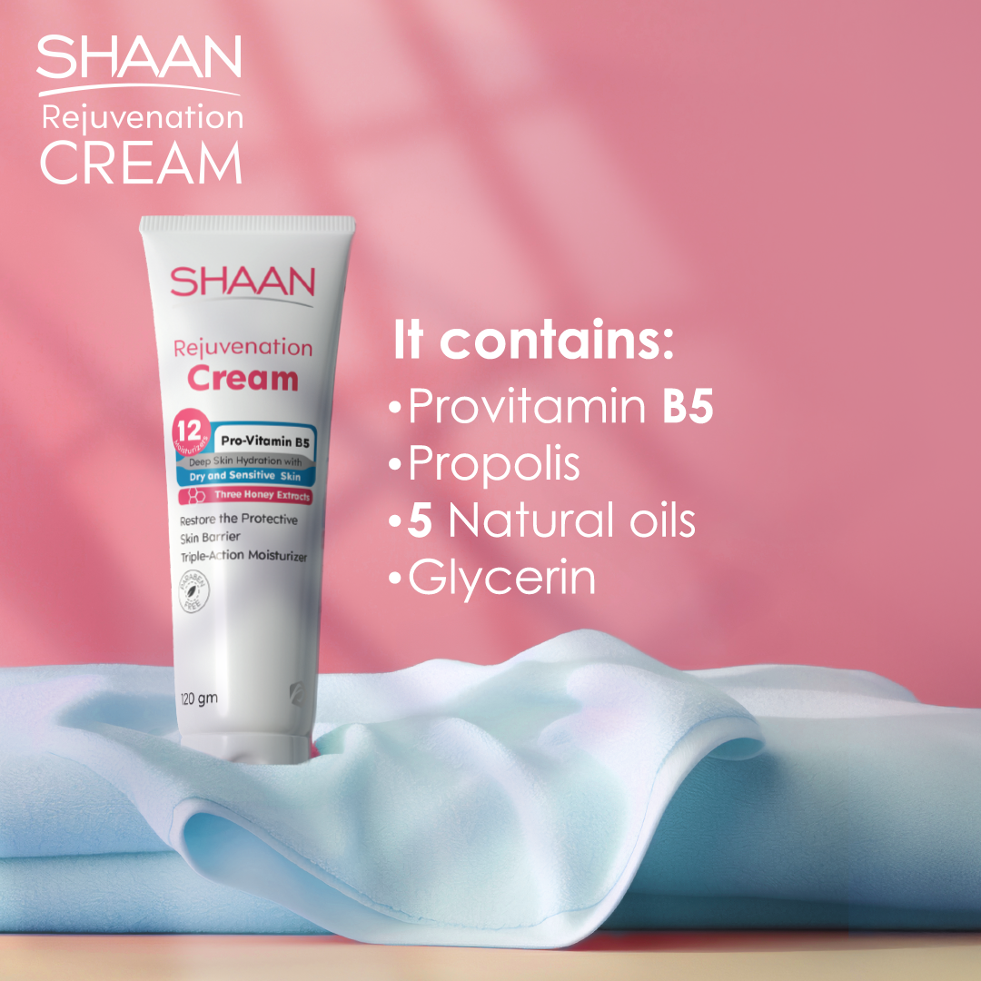 Shaan Rejuvenation Cream with ingredients listed