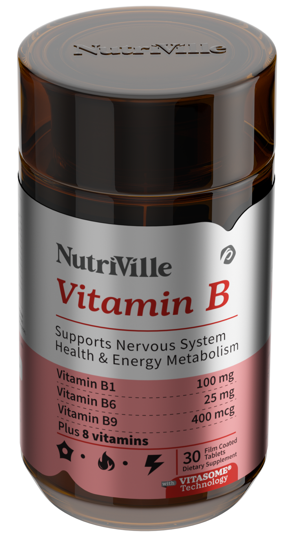 NutriVille Vitamin B supplement bottle