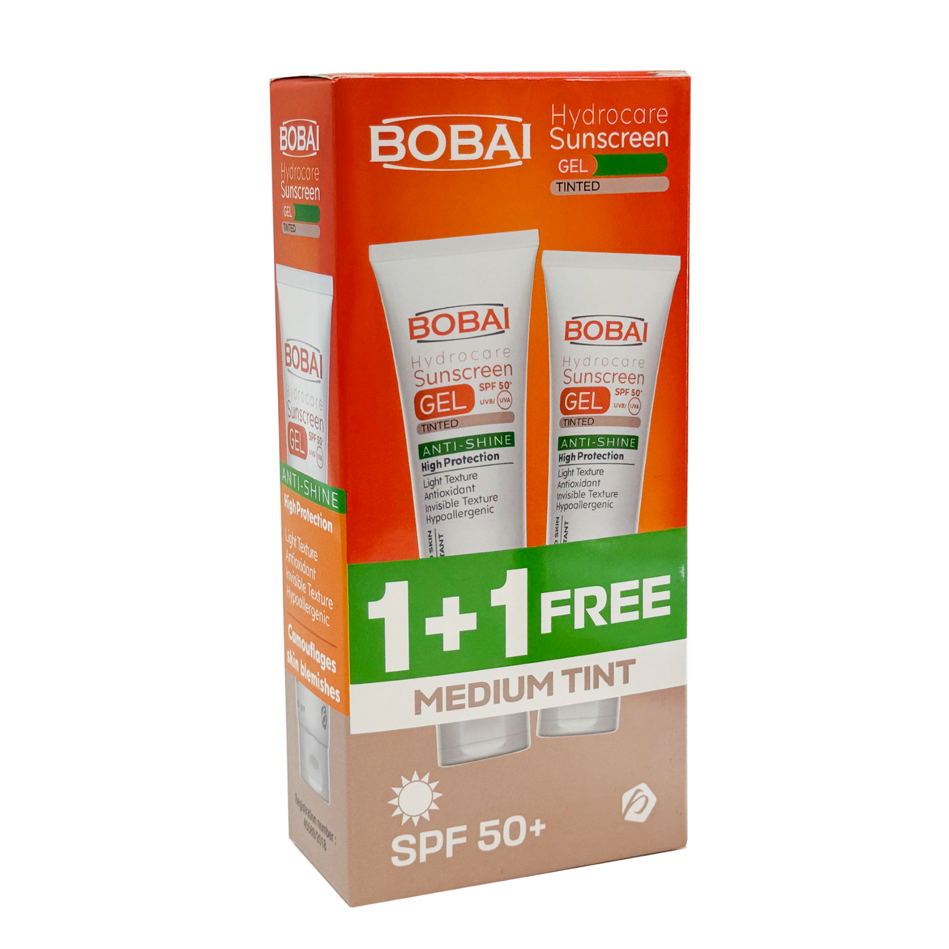 Bobai Hydrcare Sunscreen tinted Gel bundle packaging