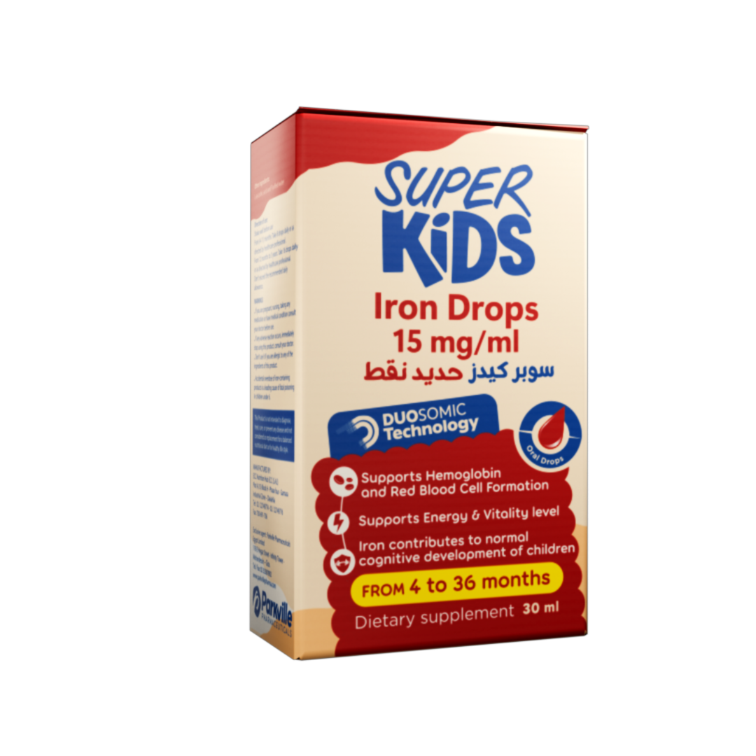 Super Kids Iron Drops packaging