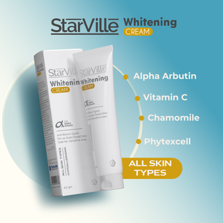 Starville Whitening Cream 60 gm – The Ideal Solution for Even, Radiant Skin Without Side Effects