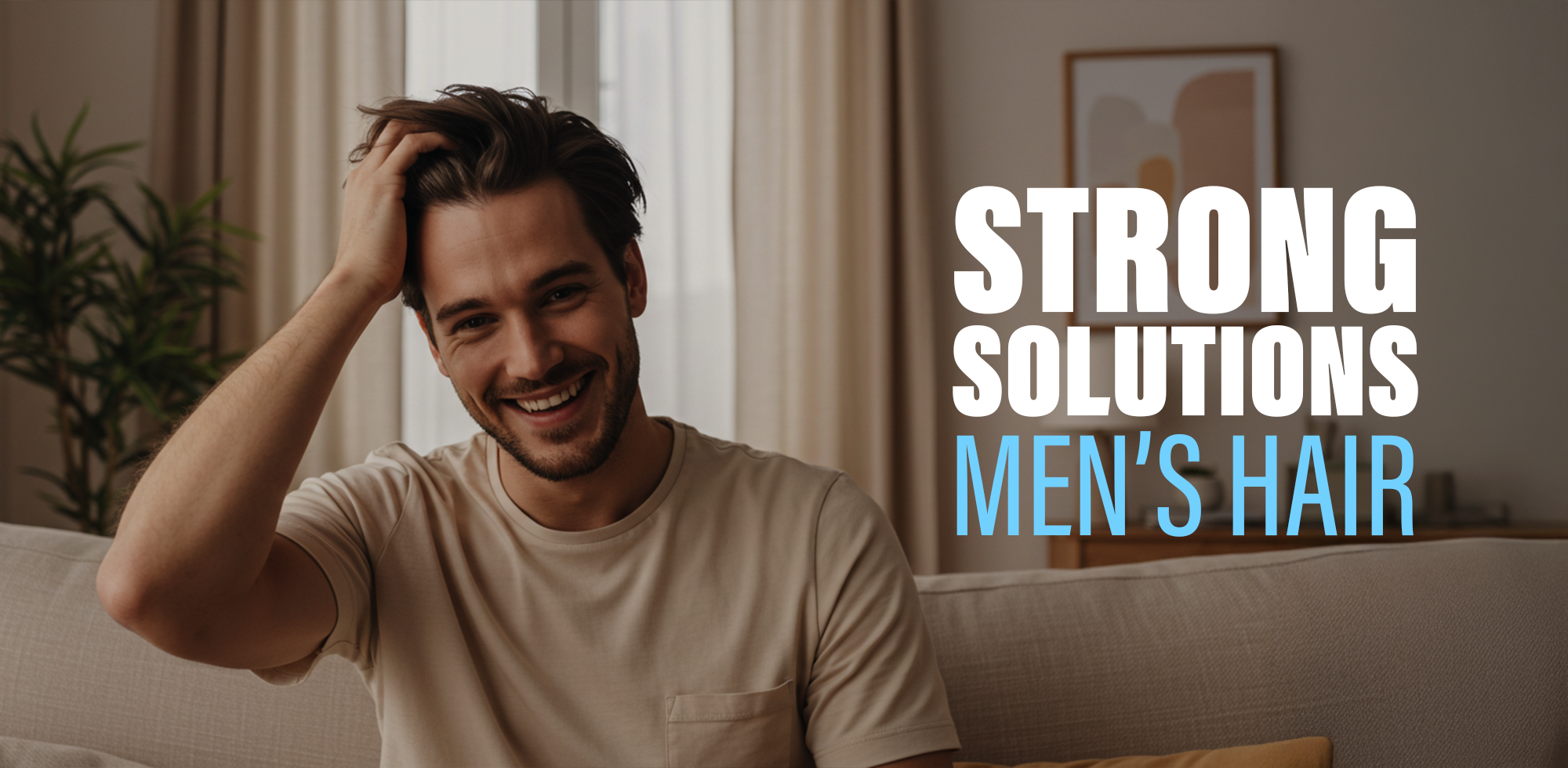 Strongville shampoo and conditioner for men promoting hair growth and thickness