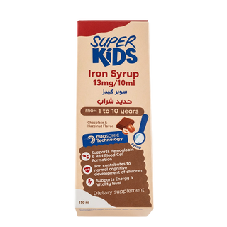 Super Kids Iron Syrup packaging 