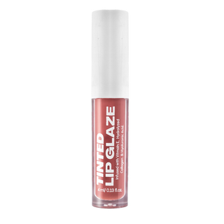 MY-M-ADVANCE Lip gloss with white cap and pinkish-red liquid 