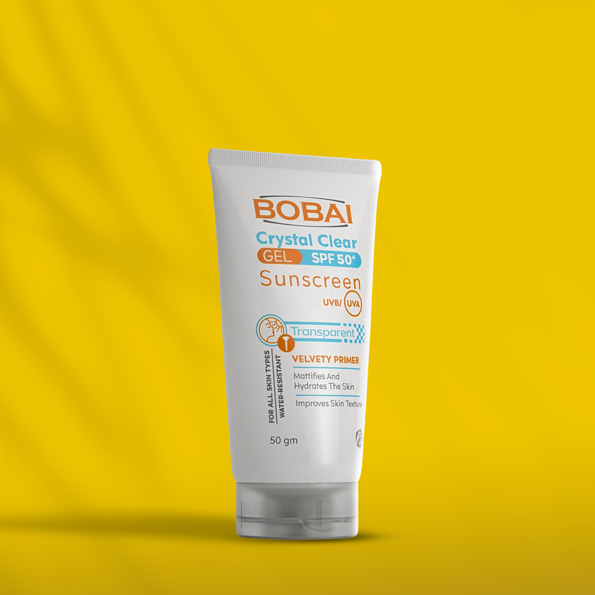 Bobai Crystal Clear Gel Sunscreen SPF 50+.