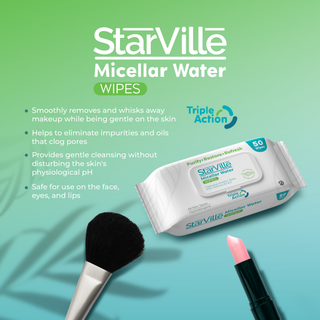 StarVille Micellar Water Wipes 50 pcs