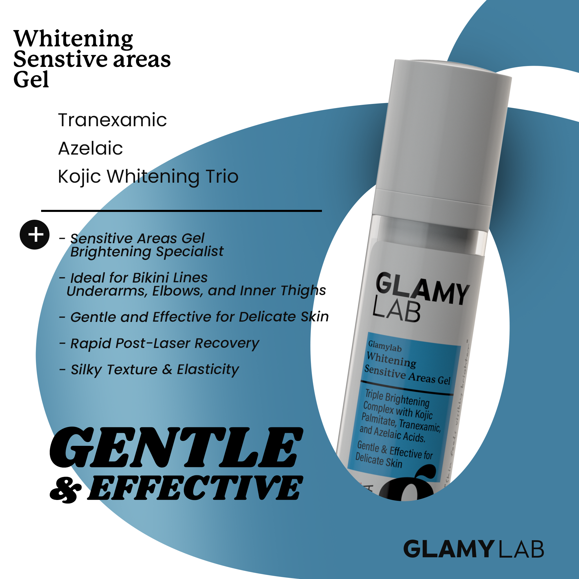 Glamy Lab Whitening Sensitive Areas Gel 50gm
