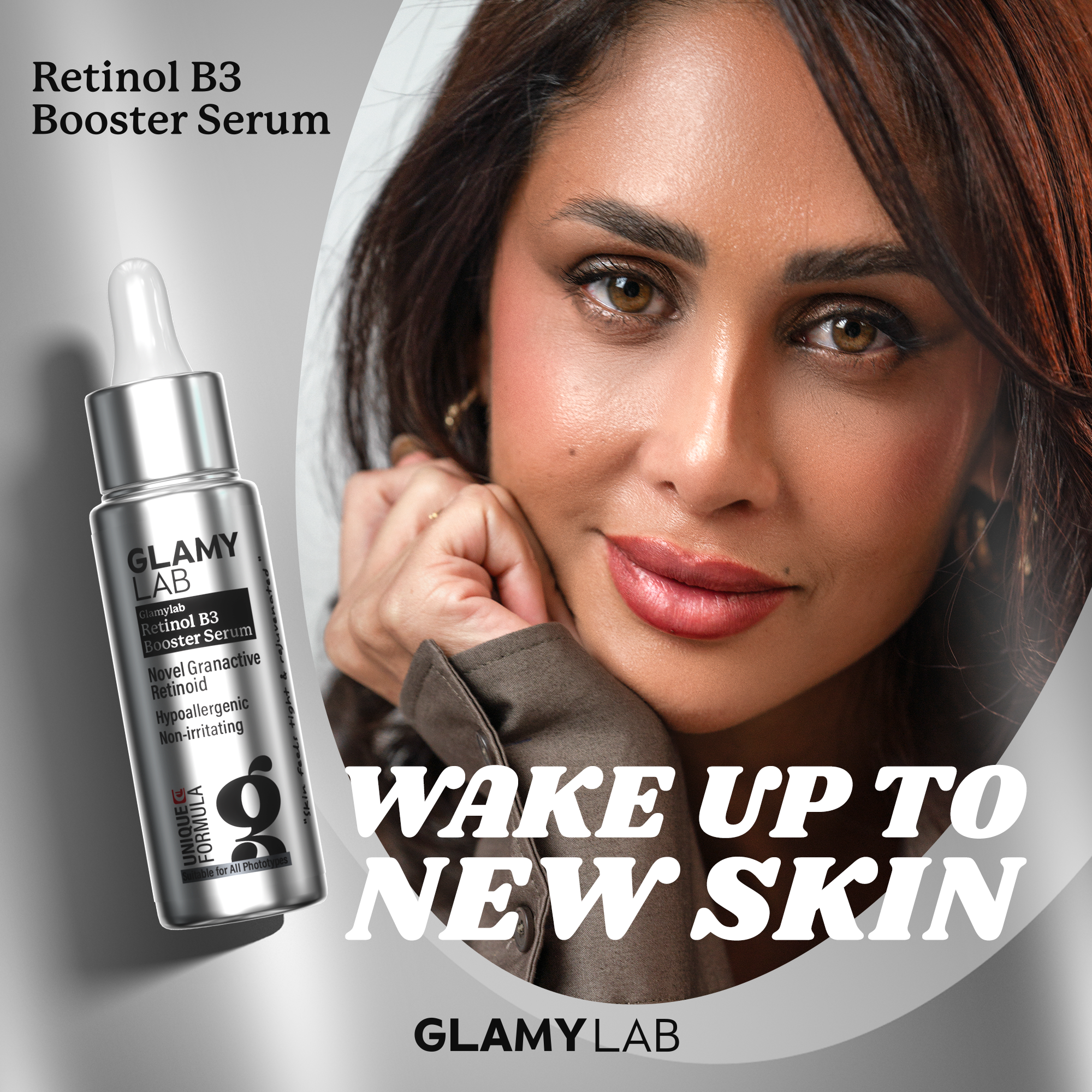 GLAMY LAB Retinol B3 Booster Serum 'wake up to new skin'