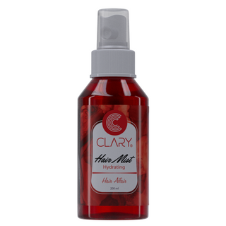 A bottle of Clary Hair Mist spray, containing 200 ml of product.