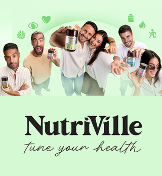 Group of people holding Nutriville products