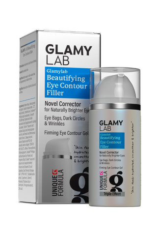 Glamy Lab Beautifying Eye Contour Filler product packaging and container.