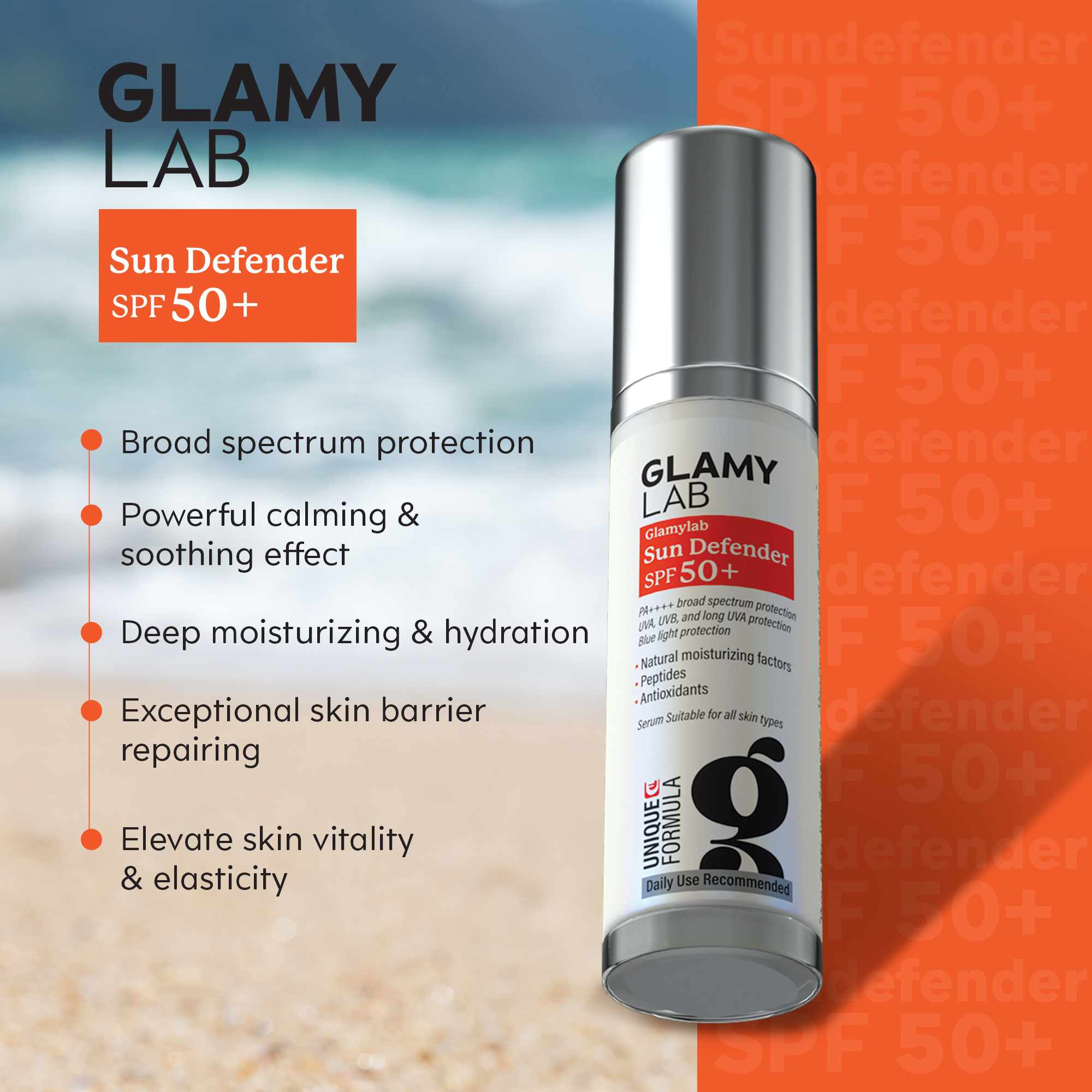 GLAMY LAB Sun Defender SPF 50+