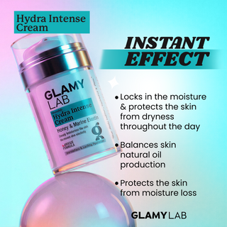 GLAMY LAB Hydra Intense Cream with product details 