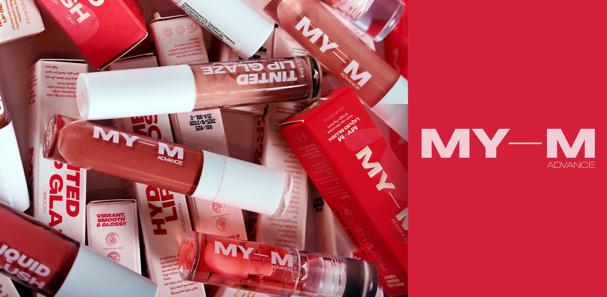 Collection of MY-M lip products