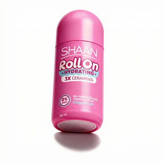 SHAAN Pink roll-on deodorant bottle 