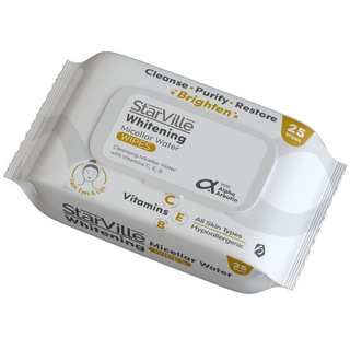 Starville Whitening Micellar Water wipes 25 packaging 