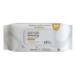StarVille Whitening Micellar Water wipes 50 packaging 