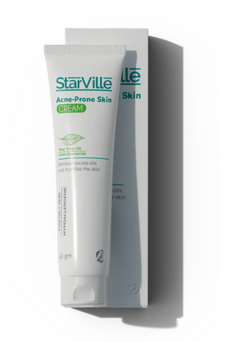 A tube of Starville Acne Prone Skin Cream