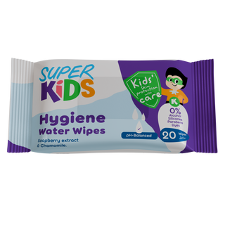 Super Kids hygiene water wipes packaging 