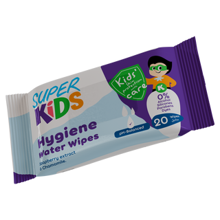 Pack of Super Kids Hygiene Water Wipes 