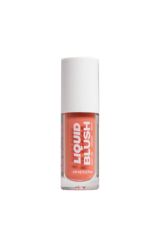 Liquid blush bottle with white cap 