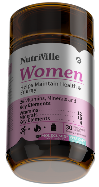 Nutriville Women's multivitamin bottle 