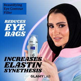 GLAMY LAB eye contour filler product wiith benefits