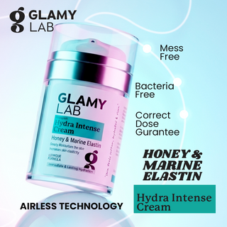 GLAMY LAB Hydra Intense Cream with product features 