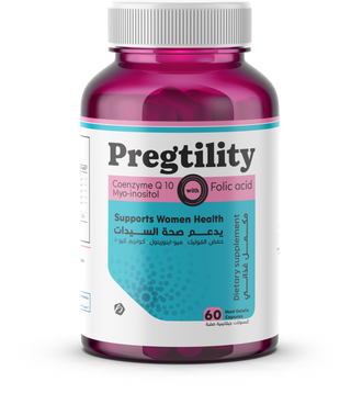 Pregtility Supplement bottle labeled 