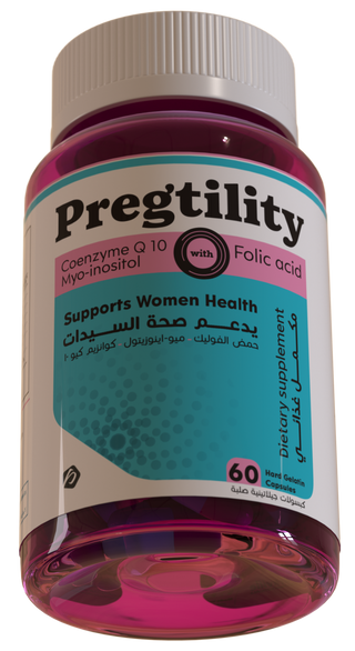 Pregtility Supplement bottle labeled 