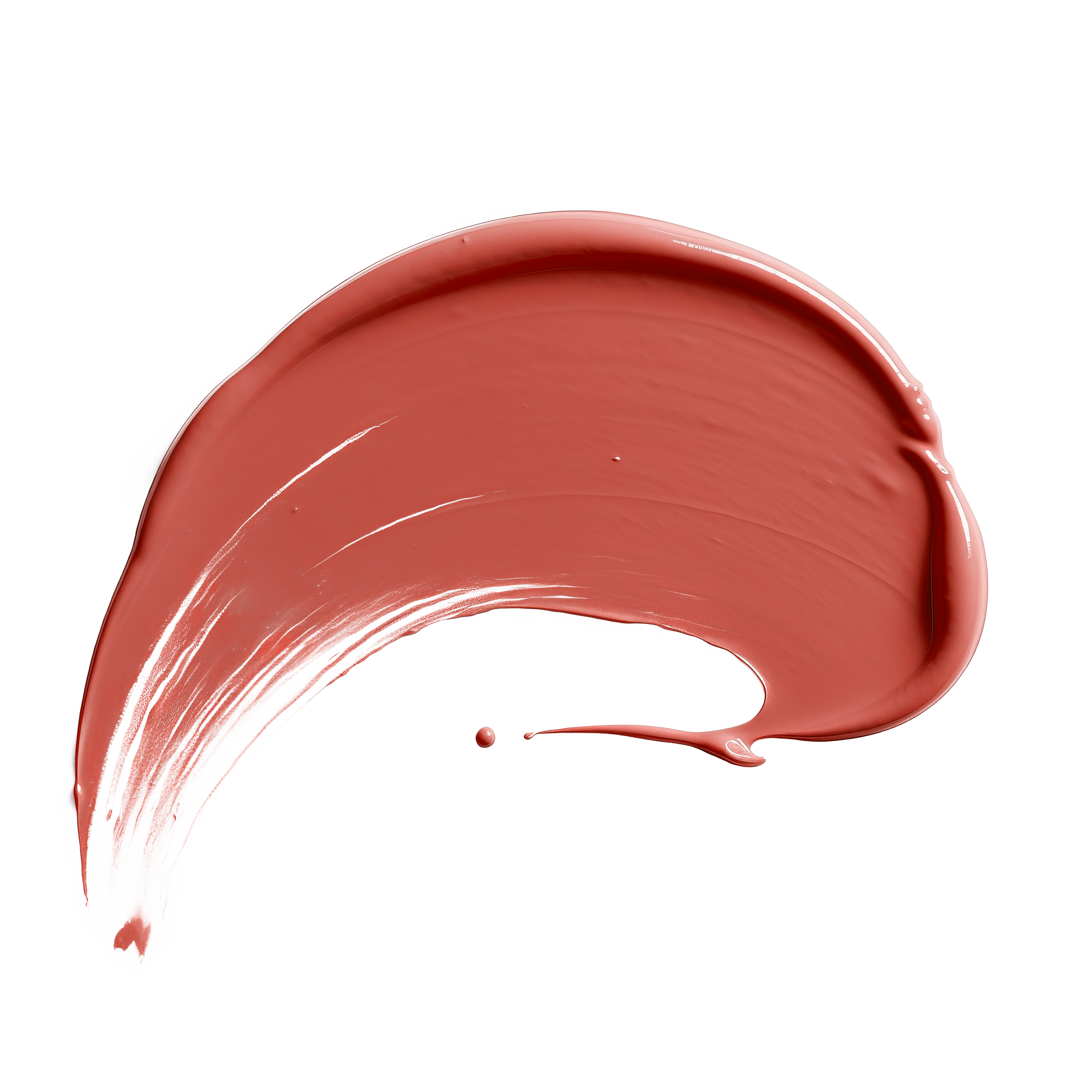 Nude-colored lipstick swatch 