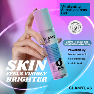 GLAMY LAB Whitening Sensitive Areas Gel with ingredients