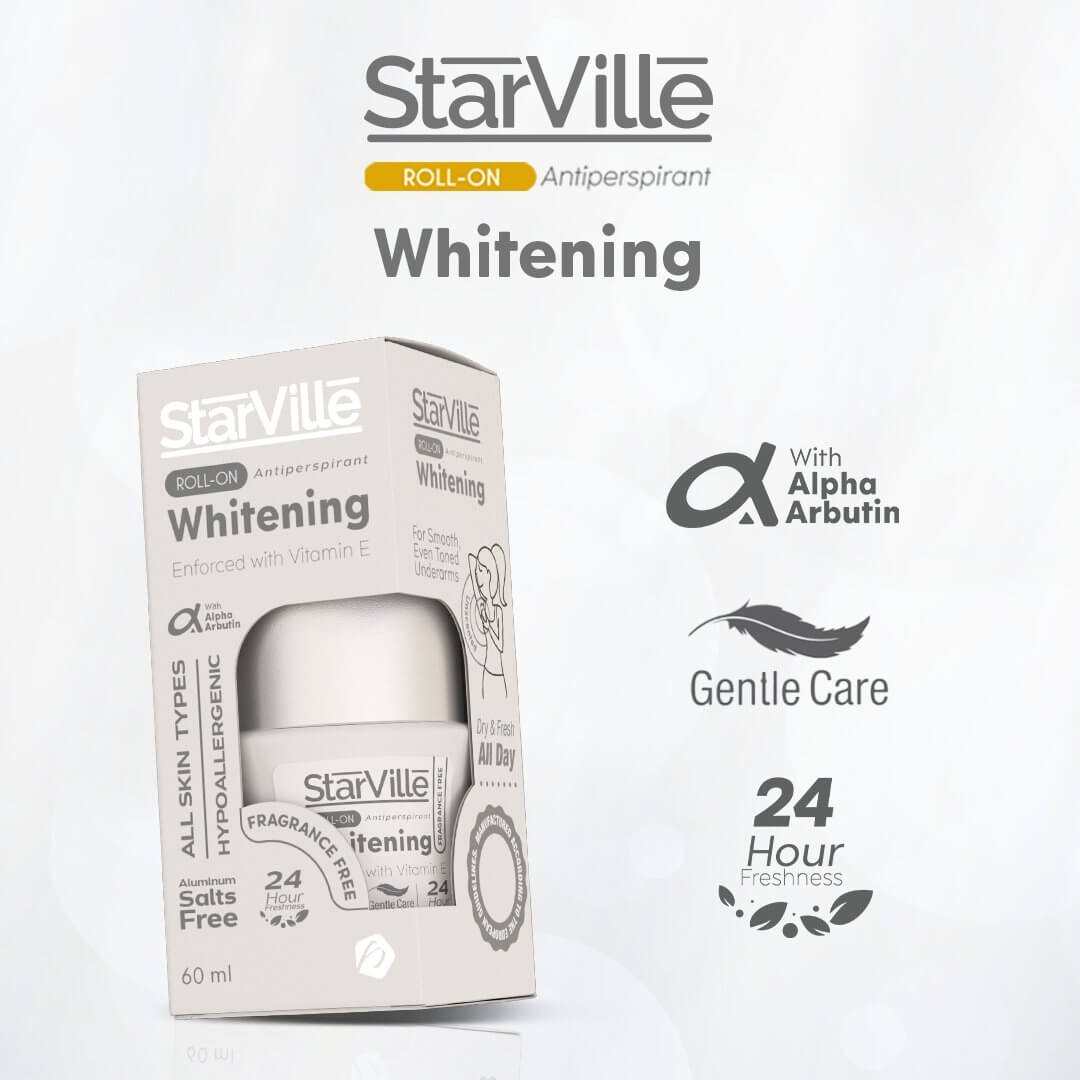 Starville Whitening Roll On Fragrance Free 60 ml
